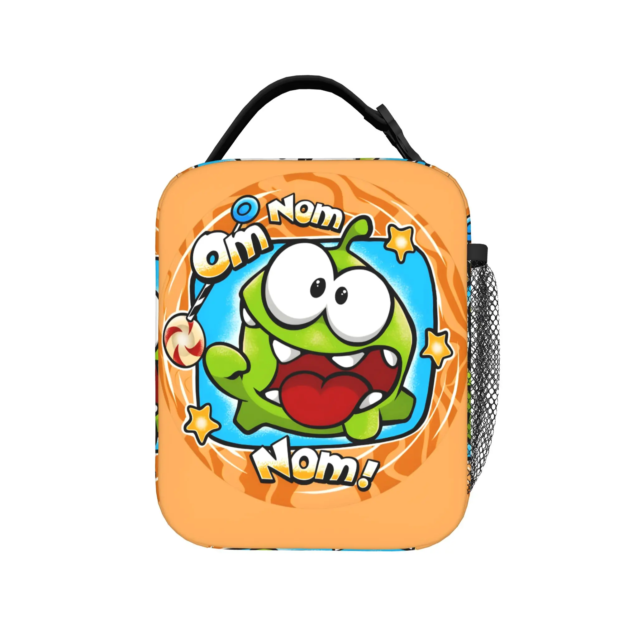 Om Nom Joyful Treats  Insulated Lunch Bag Large Cut the rope Reusable Thermal Bag Lunch Box Tote Office  Picnic Men Women