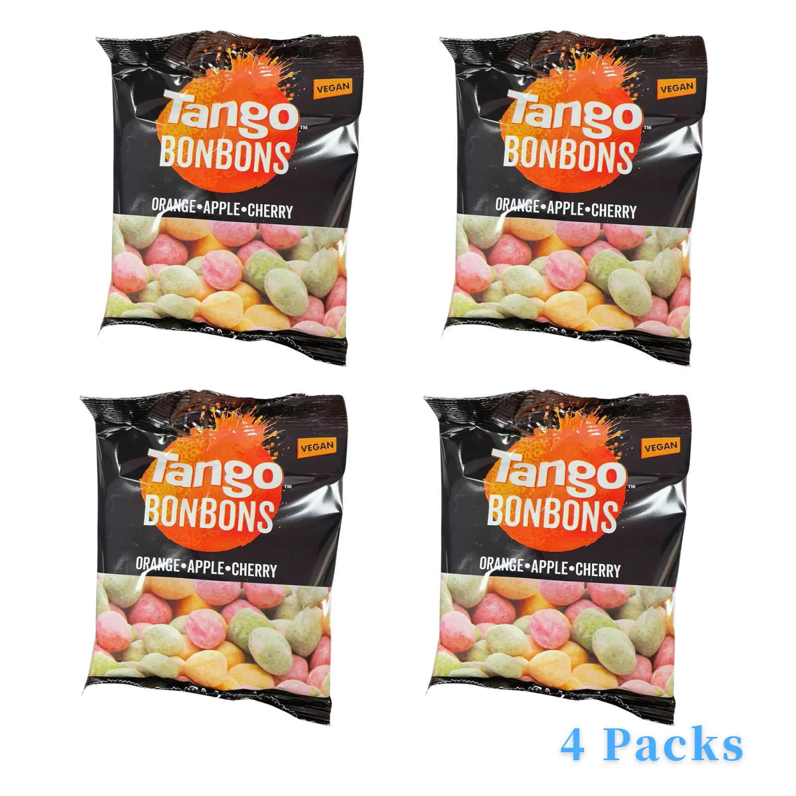 Picture 6: Tango,BONBONS Assorted Orange, Apple & Cherry Chewy, pack of 6