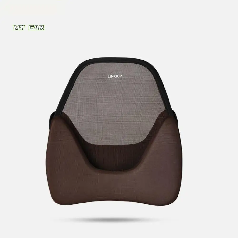 

Split Type Automotive Lumbar Support Breathable Buckle Fixation Lumbar Seat Pillow Relieve Fatigue Memory Cotton