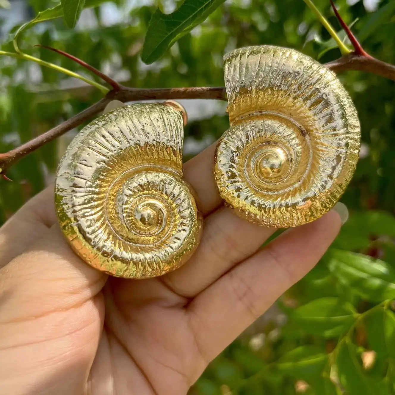 Golden Gingko Earrings for Women Jewelry Gifts