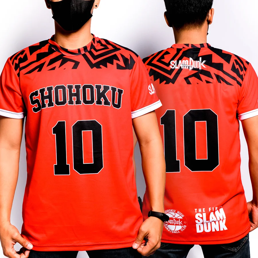 Slam Dunk Shohoku Red Cartoon Anime Cosplay Men Jersey Summer Short Sleeve Children Tee Tops Causal New Women T-shirt Clothing