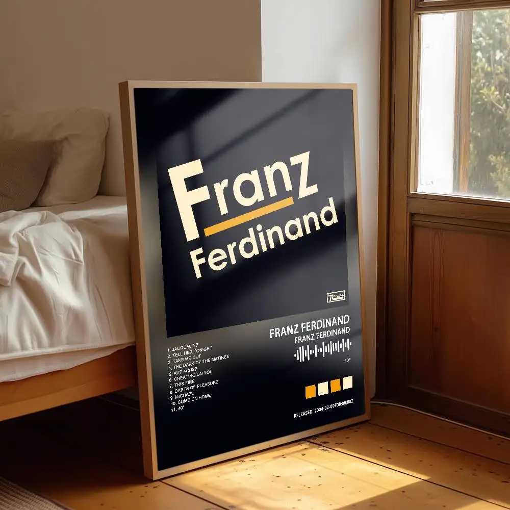 Franzs F-Ferdinand Album Poster Album Art Cover Songs Music Rap Wall Waterproof Paper Sticker For Living Room Home Decor