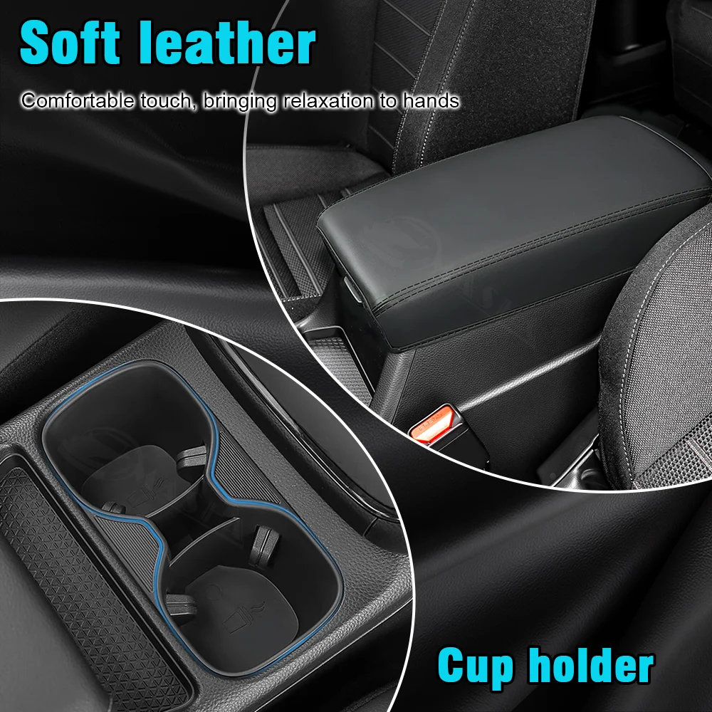 Water Cup Mat Coasters Slots For Honda CR-V 2023 2024 Car Armrest Box Protective Cover Central Control Armrest CRV Accessories