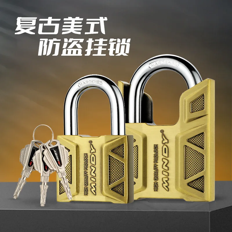 Anti-theft padlock waterproof and anti-pry sturdy and durable outdoor door lock warehouse lock toolbox zinc alloy lock wholesale