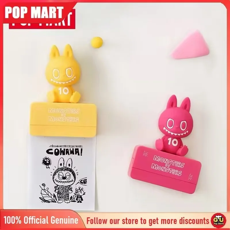 

Popmart The Monsters Labubu 10th Anniversary Series Figures Blind Box Fridge Magnet Labubu Collect Decor Room Mystery Box Gift