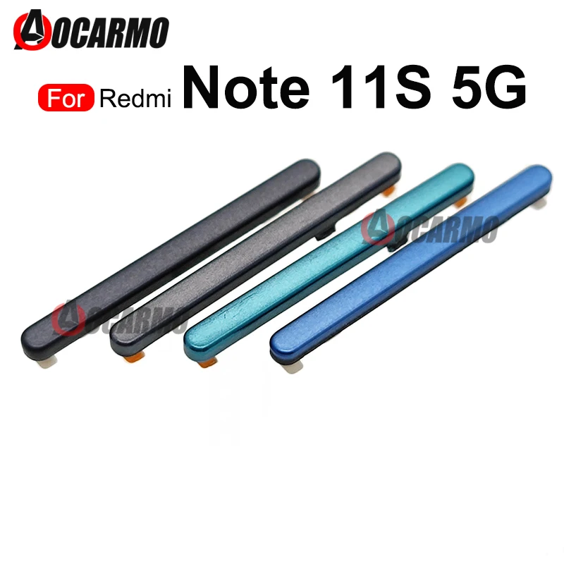 For Redmi Note 11S 5G Volume Up Down Power Side Key Button Replacement Repair Parts