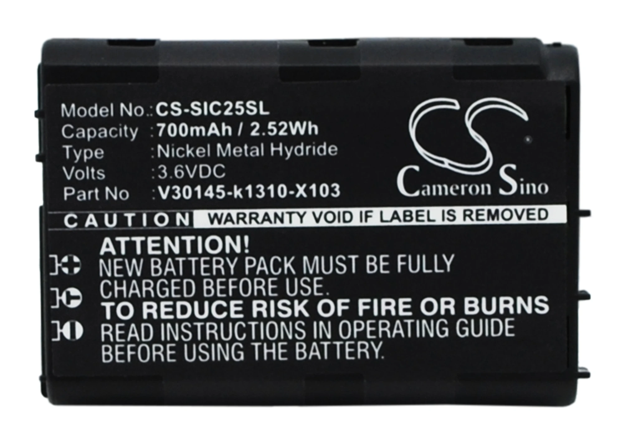 700mAh 3.6V 2.52Wh Mobile, SmartPhone Ni-MH Battery for Siemens V30145-k1310-X103 C25 C2588 C25e C28 C25 Power