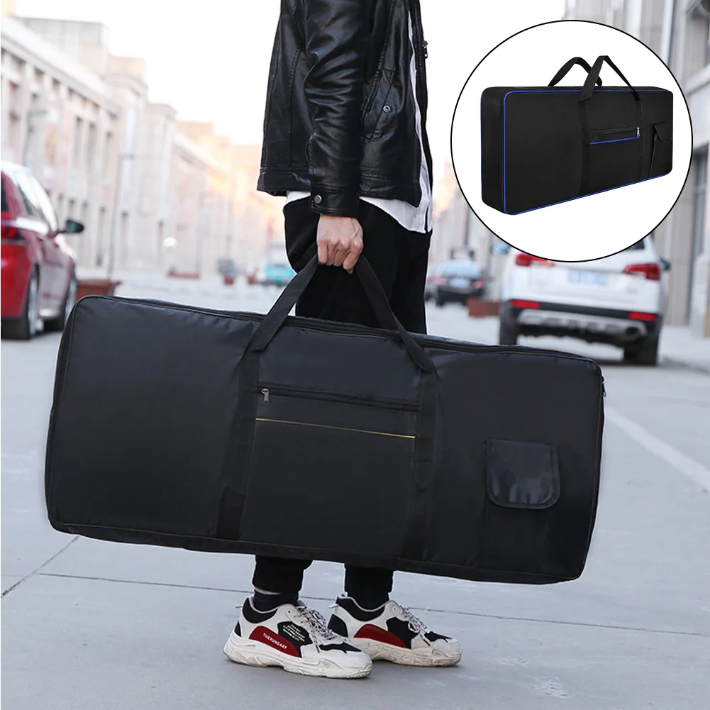 2024 New 61/76/88 Key Keyboard Gig Bag Case Portable Durable Piano Waterproof 600D Oxford Cloth With 10mm Cotton Padded Case