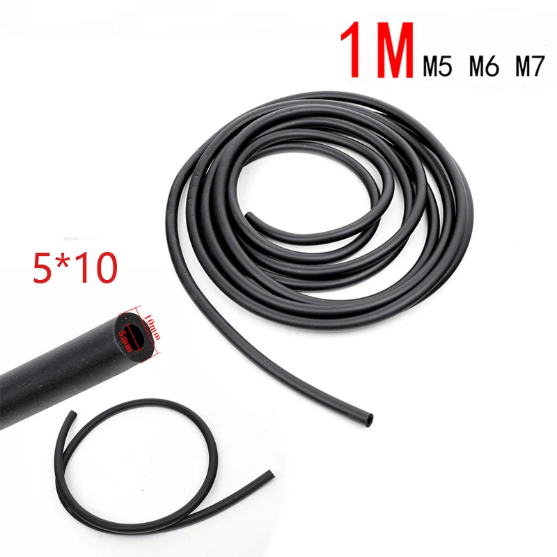 Motorcycle Accessories 60CM M5 M6 M7 Black Gas Fuel Filter Petrol Pipe Hose For Honda Suzuki Scooter ATV Motocross Dirt Bike