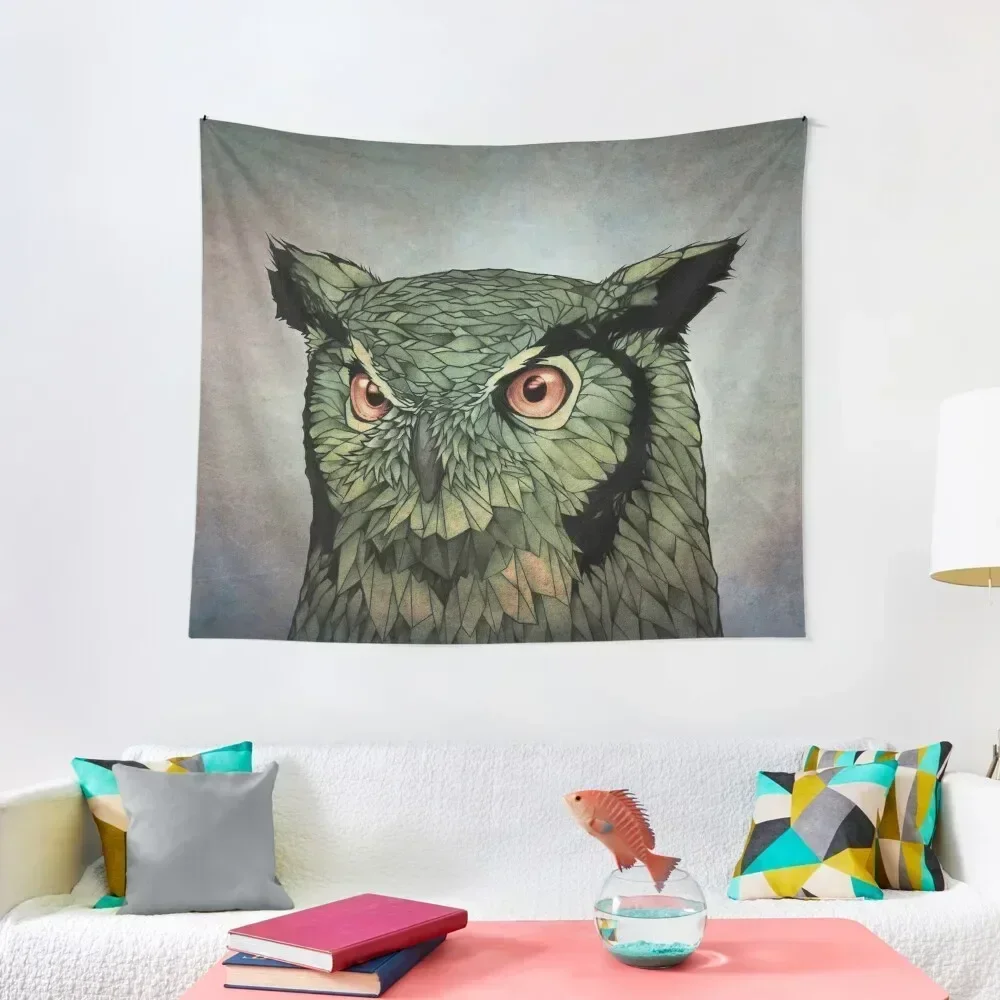 

Owl - Red Eyes Tapestry Aesthetics For Room House Decorations Anime Decor Room Decoration Korean Style Tapestry