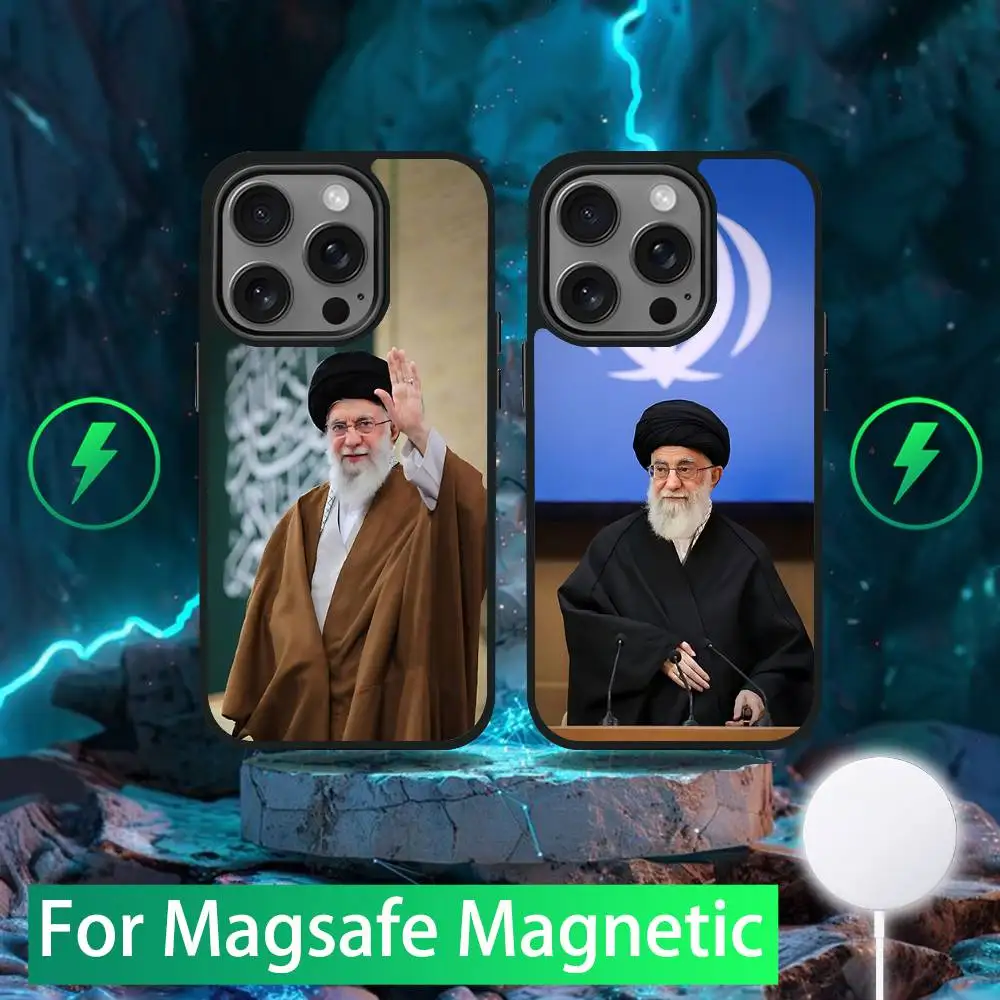 

Ali K-Khamenei Phone Case For iPhone 16,15,14,13,12,11,Pro,Max,Plus,Mini,SE New Magsafe Magnetic Wireless Charging