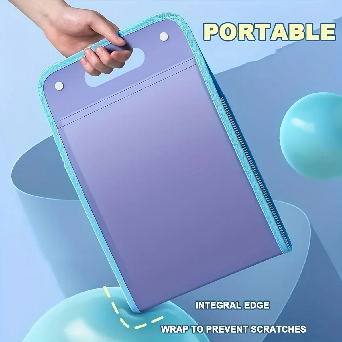 

A4 Portable Vertical 13 Grids Organ Bag - Translucent Student Test Paper and Data Storage File Bag