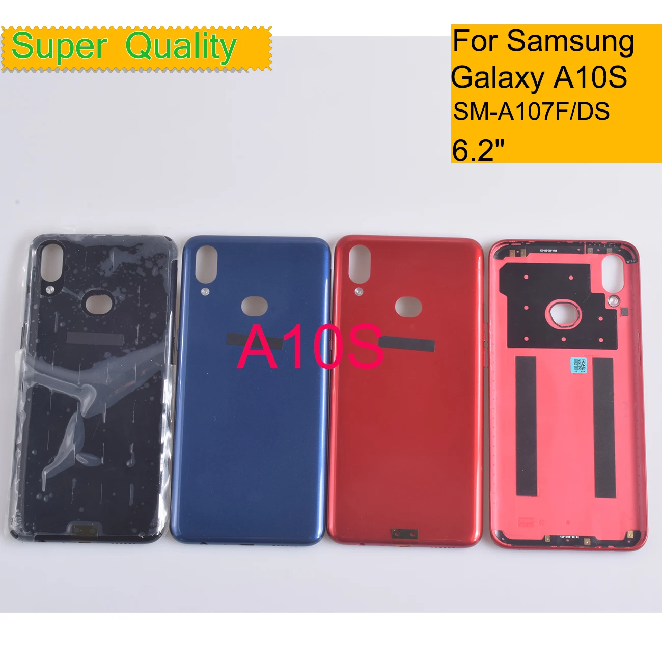 10Pcs/Lot For Samsung Galaxy A10 A105 A10S A107 Housing Back Cover Real Case Battery Door Chassis Housing Replacement