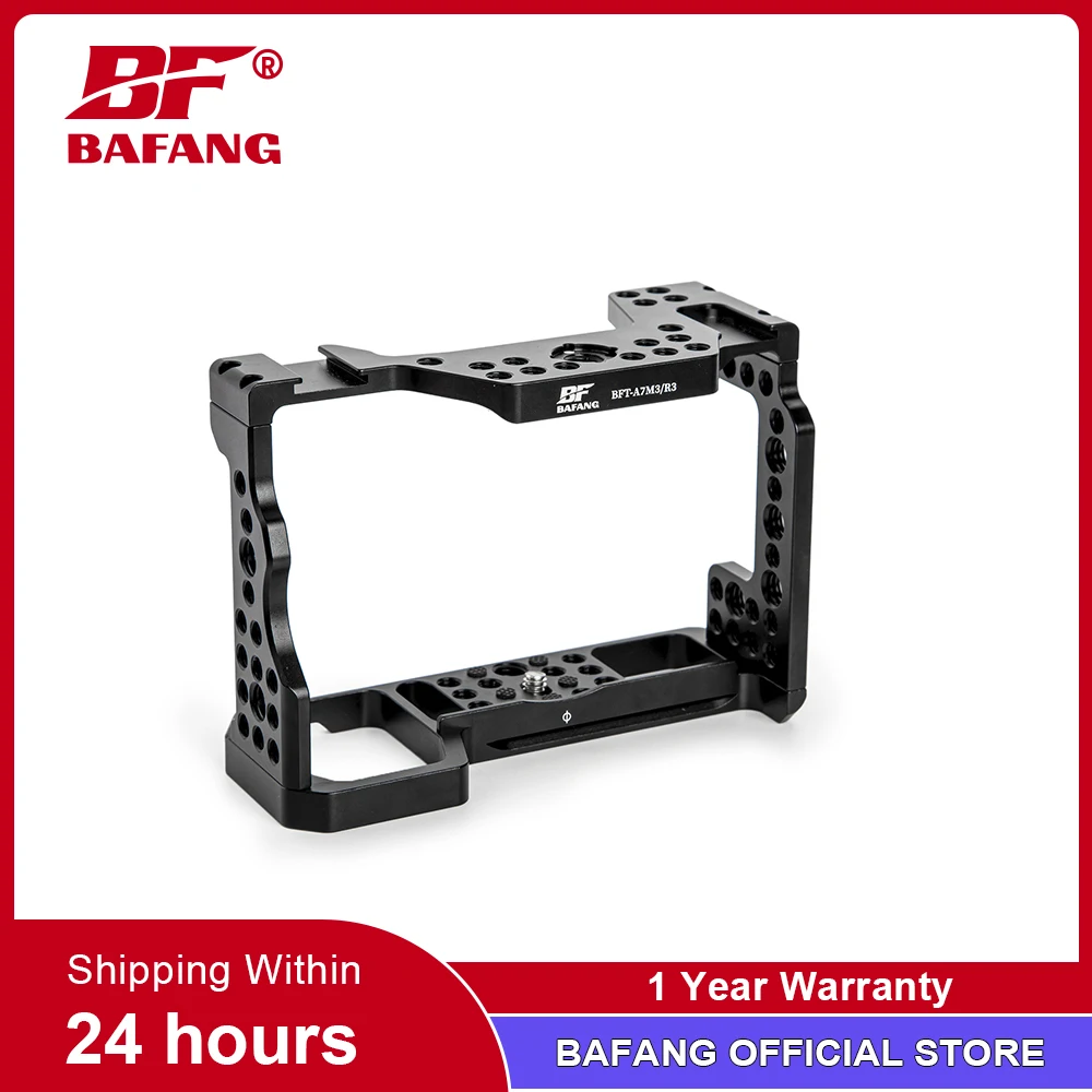 

BAFANG Camera Cage for Sony A9 A7RIII A7III A7M3 Cameras Aluminum Alloy Camera Rabbit Cage Protective Case for Sony A7R3/A9/A7M2