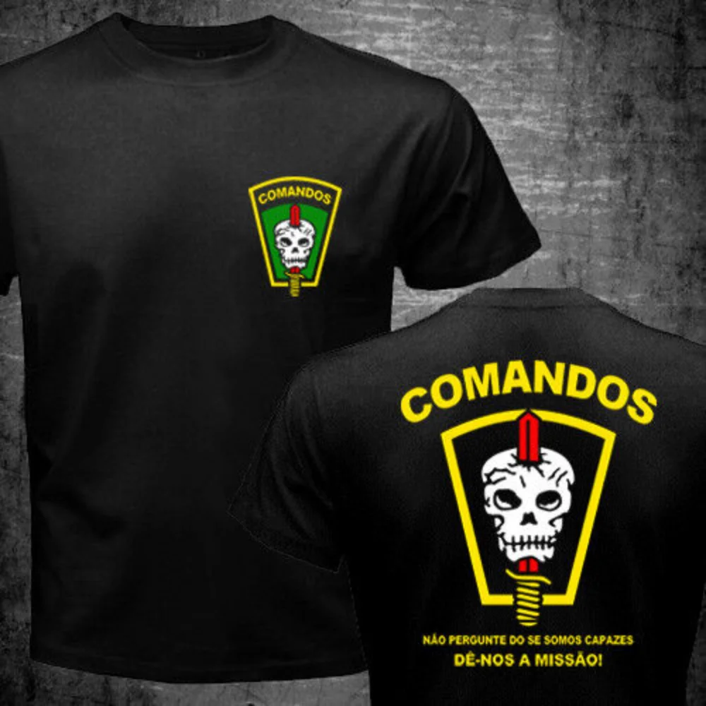 Brazil Special Forces Army 1st Commando Action Battalion Men T-shirt Short Sleeve Casual Cotton O-Neck Summer Men Clothing