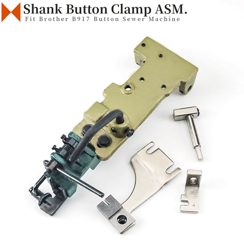 S07877-001 Shank Button Clamp ASM. For Brother CB3-B917 & CB3-B916 Button Sewer Attach Sewing Machine Pick-Up Device