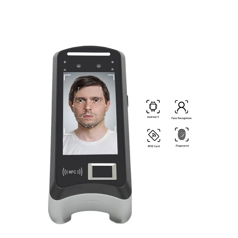 Mobile Android Touchscreen Card Time Attendance Fingerprint AI Face Recognition Access Control