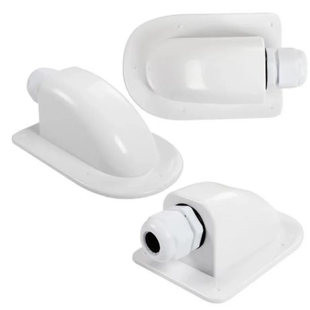 Useful Cable Entry Box Cable Junction Box RV Waterproof 1pcs ABS Plastic Boat Caravan Connector Roof Single Hole