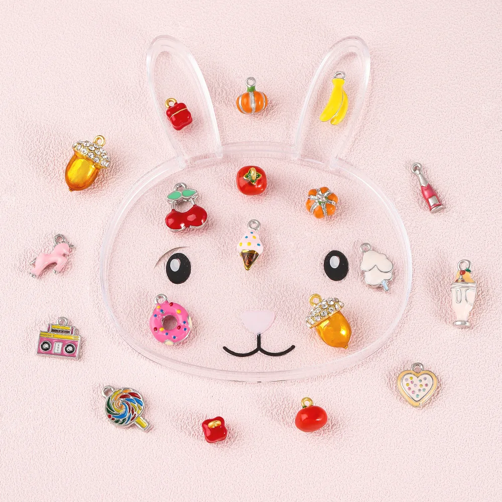 

Personalized cartoon fruit cute alloy ornaments, fruit DIY accessories and fashionable clothing accessories