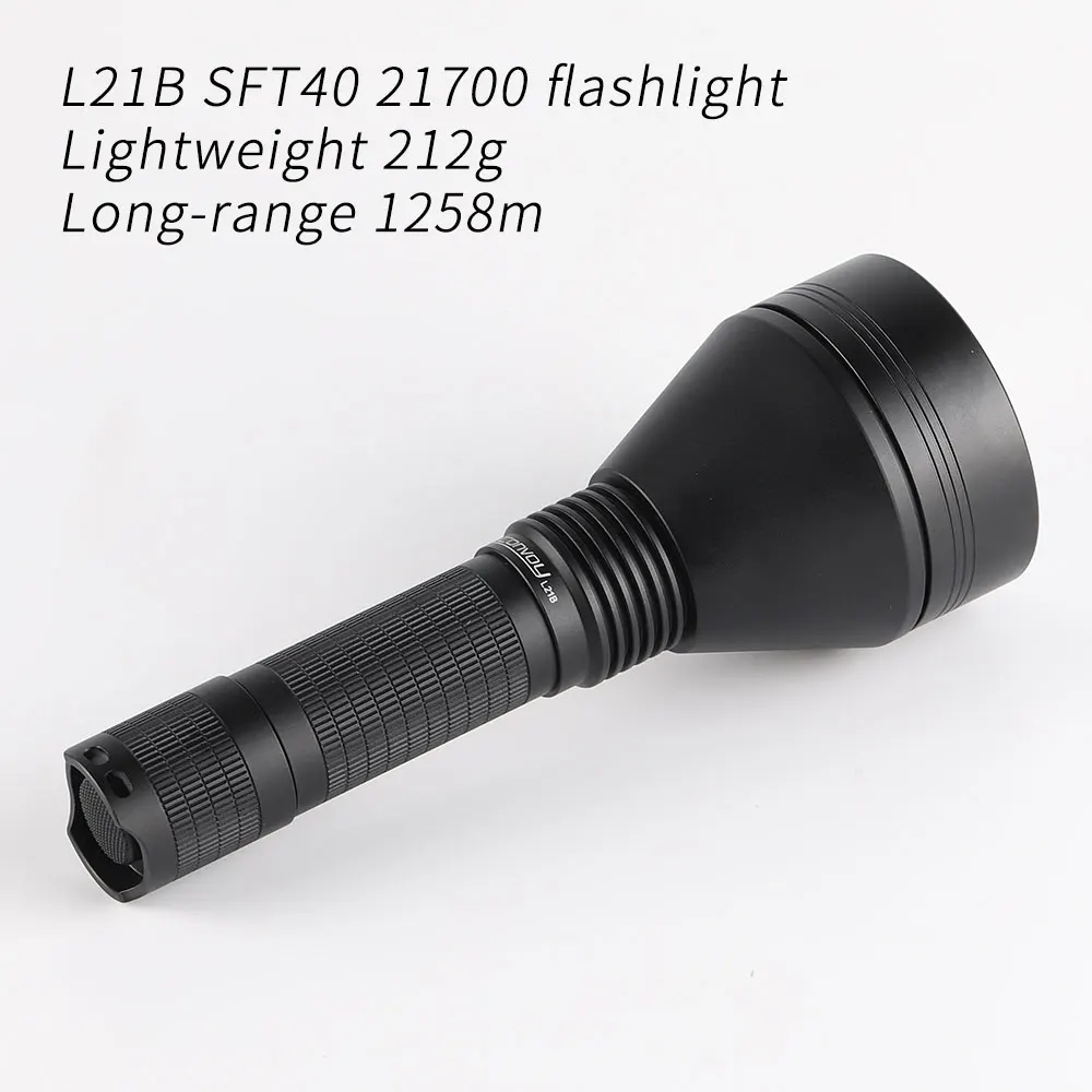 Convoy L21B Flashlight with SFT40 Led Linterna 12 Groups High Power 21700 Flash Torch White Light Tactical Long Range Lantern