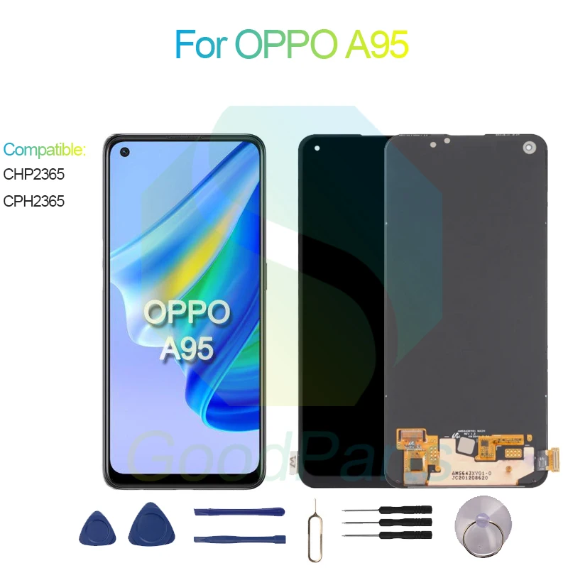 

For OPPO A95 LCD Display Screen 6.43" CHP2365, CPH2365 A95 Touch Digitizer Assembly Replacement