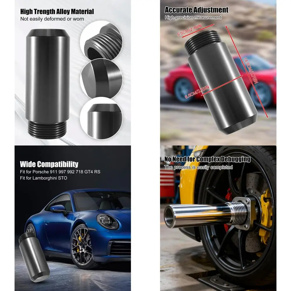 

Инструмент для выравнивания центрального замка колеса подходит для Porsche 911 997 992 718 GT4 RS Lamborghini STO, инструмент для центрального замка колеса, размер резьбы 55 ×