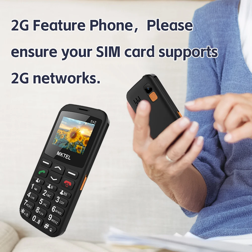 MKTEL S42 Feature Phone 2G MTK6261D 2.0