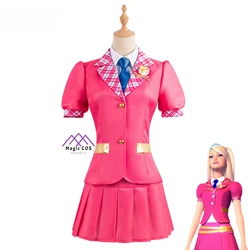 Film Barbiee vendita calda Costume Cosplay vestito da principessa conveniente foto-Ready donne uniforme scolastica Top gonne festa di carnevale