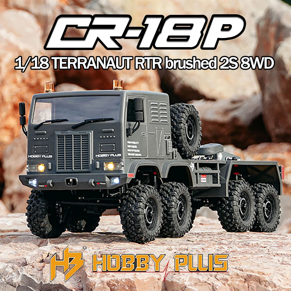 

Hobby Plus 1/18 CR18P TERRANAUT RTR brushed 2S 8WD Steering Mobile Off Road Truck Mini Remote Control Model Toy