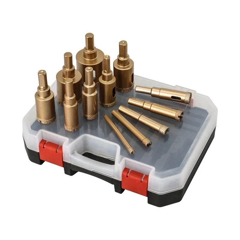 

Brazing Hole Opener Set Multi-Purpose Drilling Bit Hole Saw Set Hand Tools Are Suitable For Marble Tiles Glass, Etc