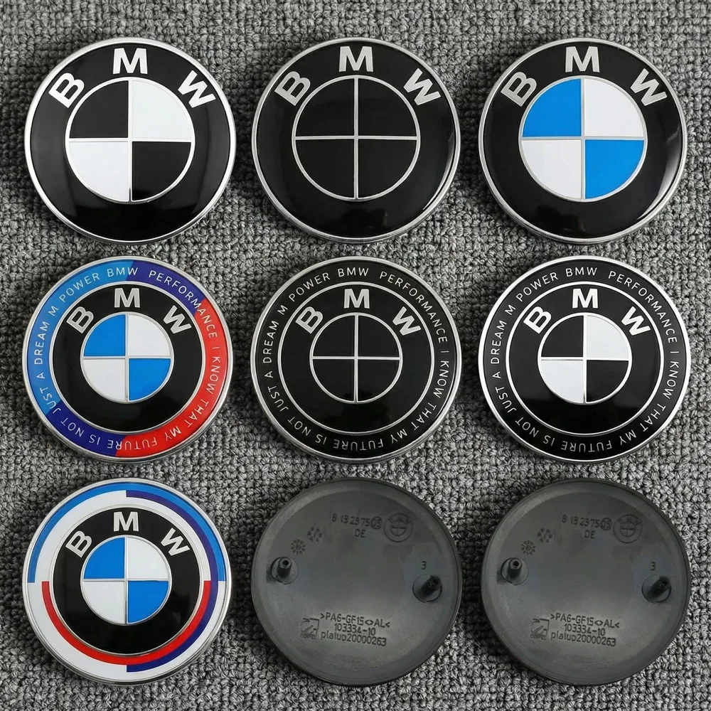 

1PC Sticker Emblem 82mm 74mm Hood Front Rear Trunk Logo for Bmw E36 F20 E91 E53 E46 E39 E38 E90 E60 X1 X3 X5 X6 X7