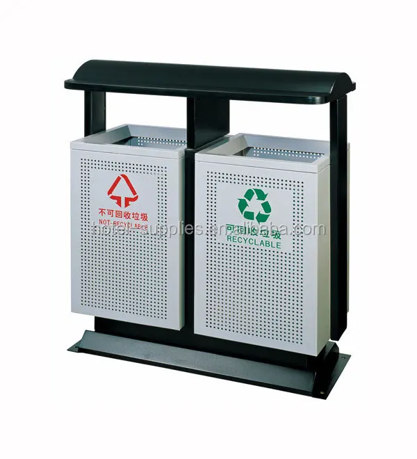 outdoor waste recycle garbage bin