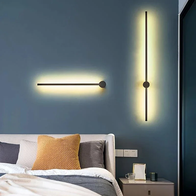 Modern Minimalist Long Led Wall Sconce 80cm Light Indoor Wall Light Living Room Bedroom Sofa background Wall Lamp Long Wall Lamp