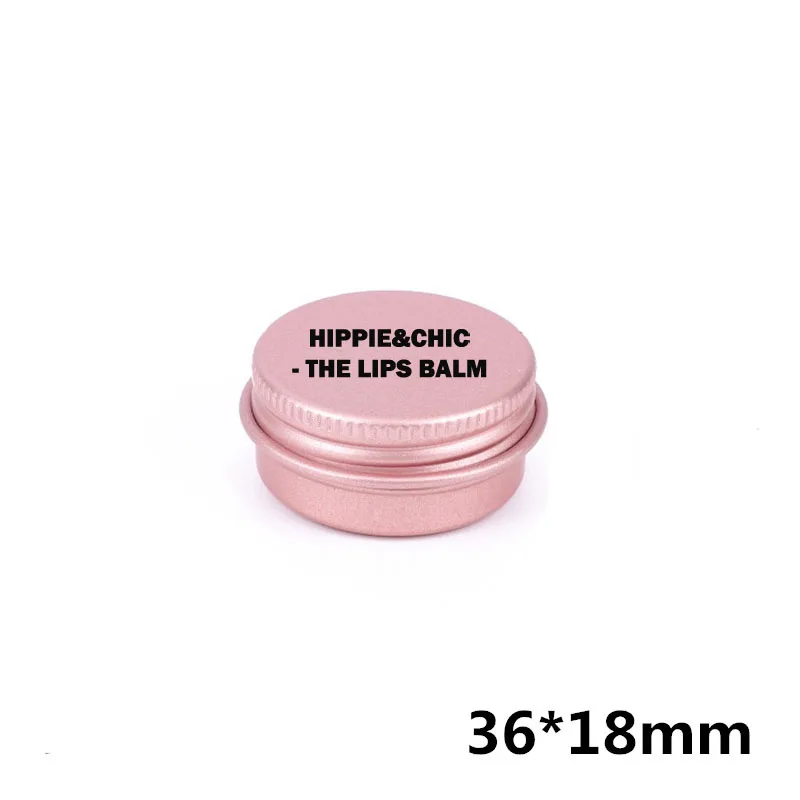 

500 шт., 10 г, круглые алюминиевые банки из розового золота, стоимость трафаретной печати