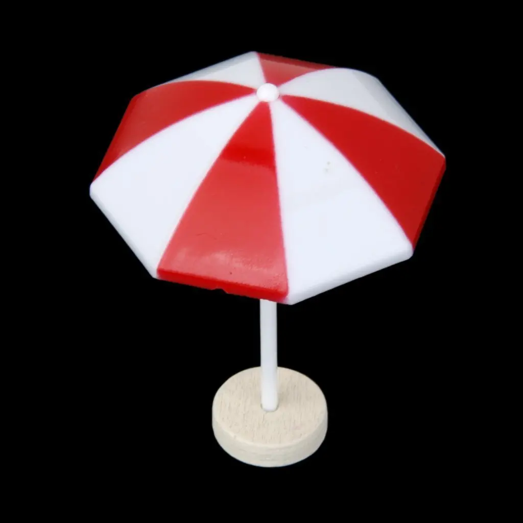 

Miniature Sun Umbrella Cute for Micro Landscape Decor Mini Garden Props Fairy World Accessories Red Microlandscape