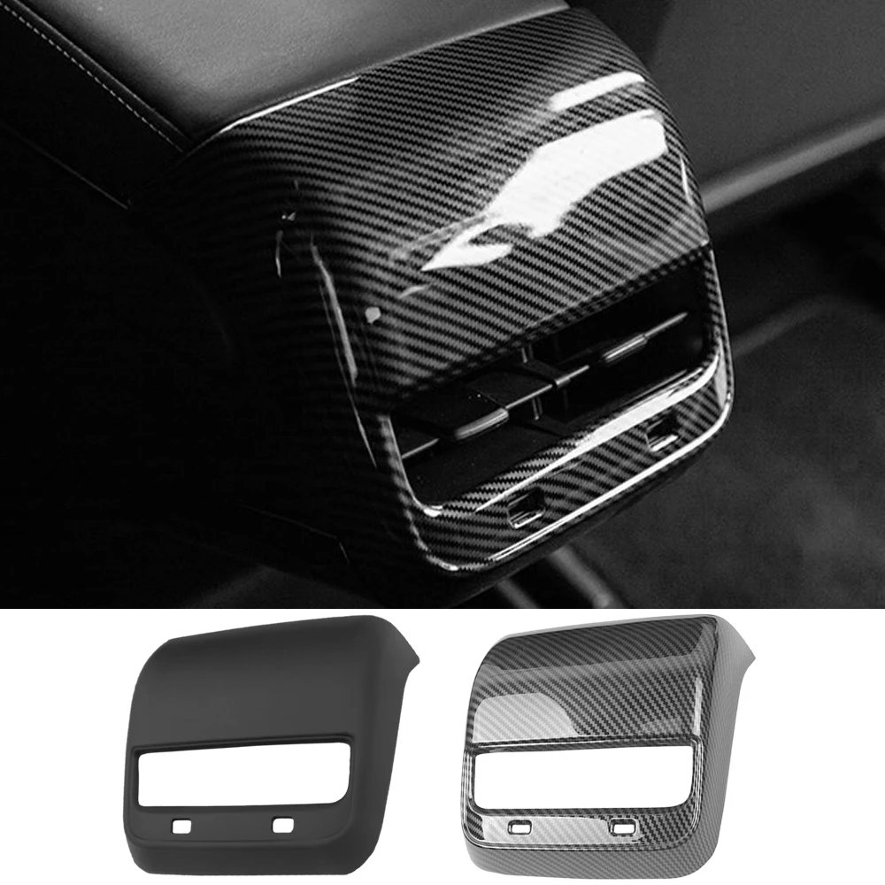 

Carbon Fiber ABS Rear Air Vent Outlet Cover Trim For Tesla Model 3 Y 2017-2023 Car Accessories