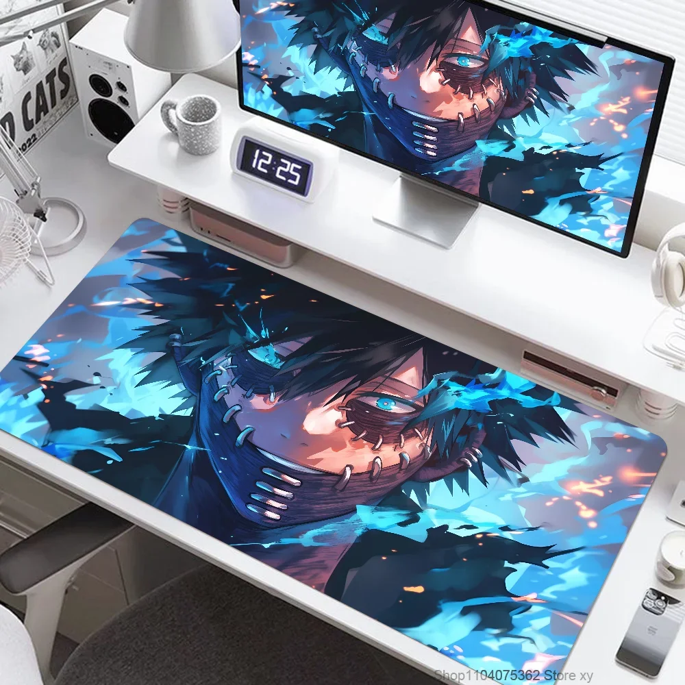 Anime Dabi My Hero Academia Mousepad Large Keyboard Desk Mat Gaming Mouse Pad LockEdge Non-slip Mat