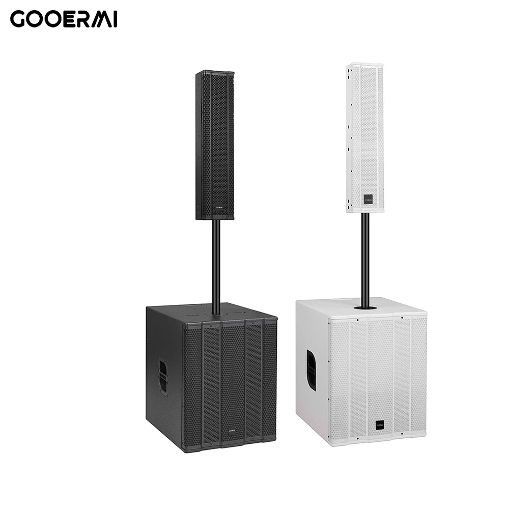 MIS-L605+LS118 2000w+2800w Powerful column array speaker 6 inch column speaker music studio equipment