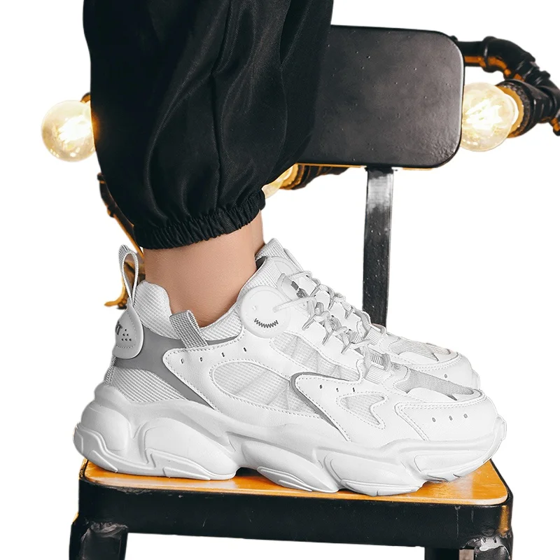 

Men's Shoe Breathable Thick Soled Casual Sneakers Outdoor Running Four Seasons New Tennis Men Soft Soles Comfort Male Sneakers