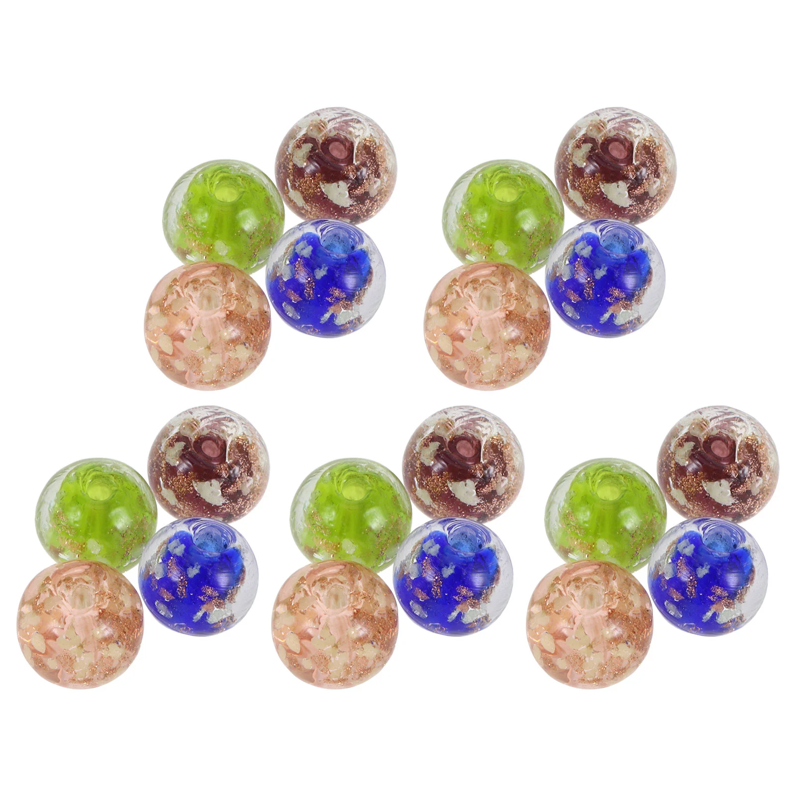 20 Pcs Loose Gemstone Large Beads for Jewelry Making Round Necklace Pearl Ornaments Miss