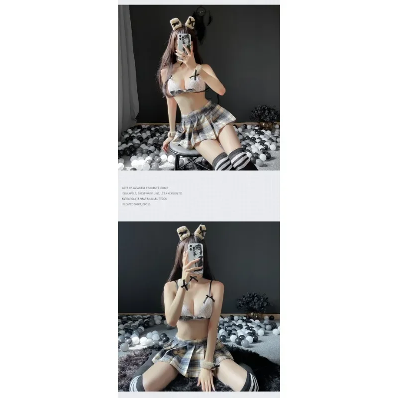 جنسي الملابس الداخلية مثير طالب موحدة مغرية النمط الياباني الرغبة النقية تنورة قصيرة لعب الأدوار بدلة عاطفية
