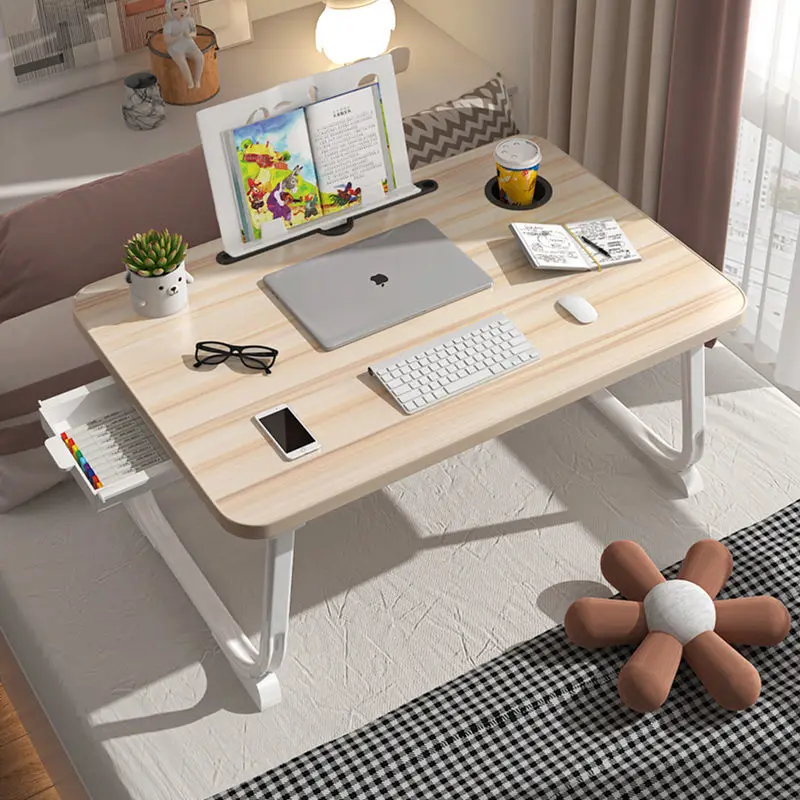 Laptop Desk Bed Desks Foldable Lazy Table Small Tables Student Table Dormitory Table Bay Window Computer Desks Bedroom Furniture