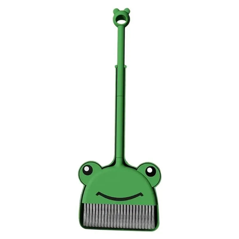 Broom And Dustpan For Kids Green Frog Cleaning Set Small Toddler Cleaning Set Little Housekeeping Helper SetFor Toddler &