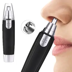 Black Electric Nose Hair Trimmer For Men And Women Available With Low Noise High Torque High Speed Motor Washable Nasal Hair