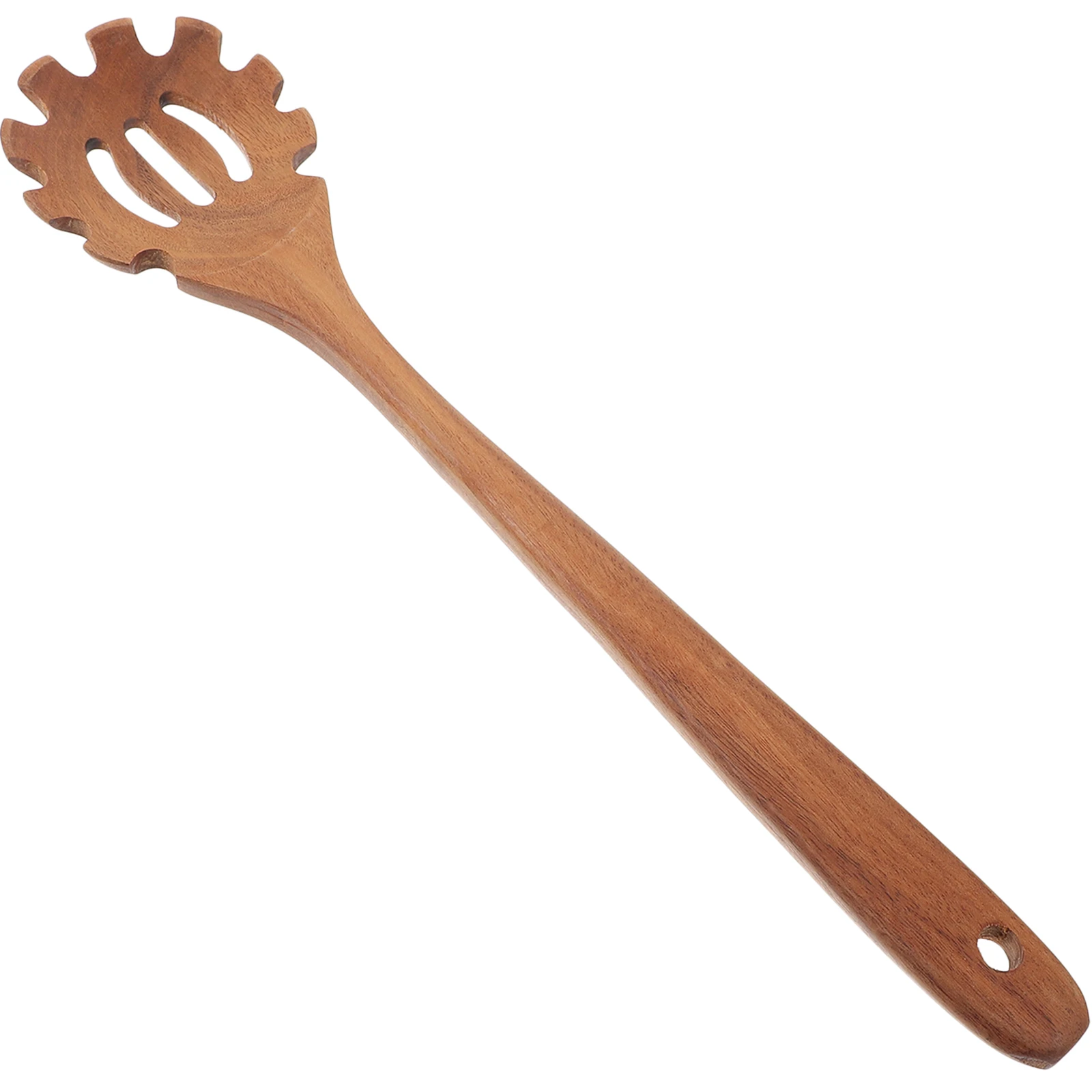 

1pc Teak Soup Spoon 33 5x8cm Hollow Design Pasta Ramen Strainer Colander Spoon Noodle Filter Kitchen Utensil Wooden Tool