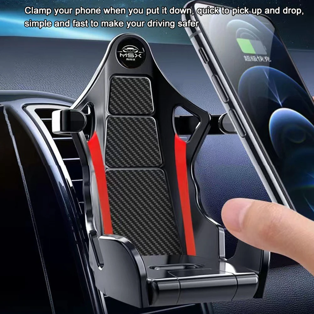 Auto-Clamping Racing Seats Car Phone Holder Durable Car Navigation Rack For Trucks SUV