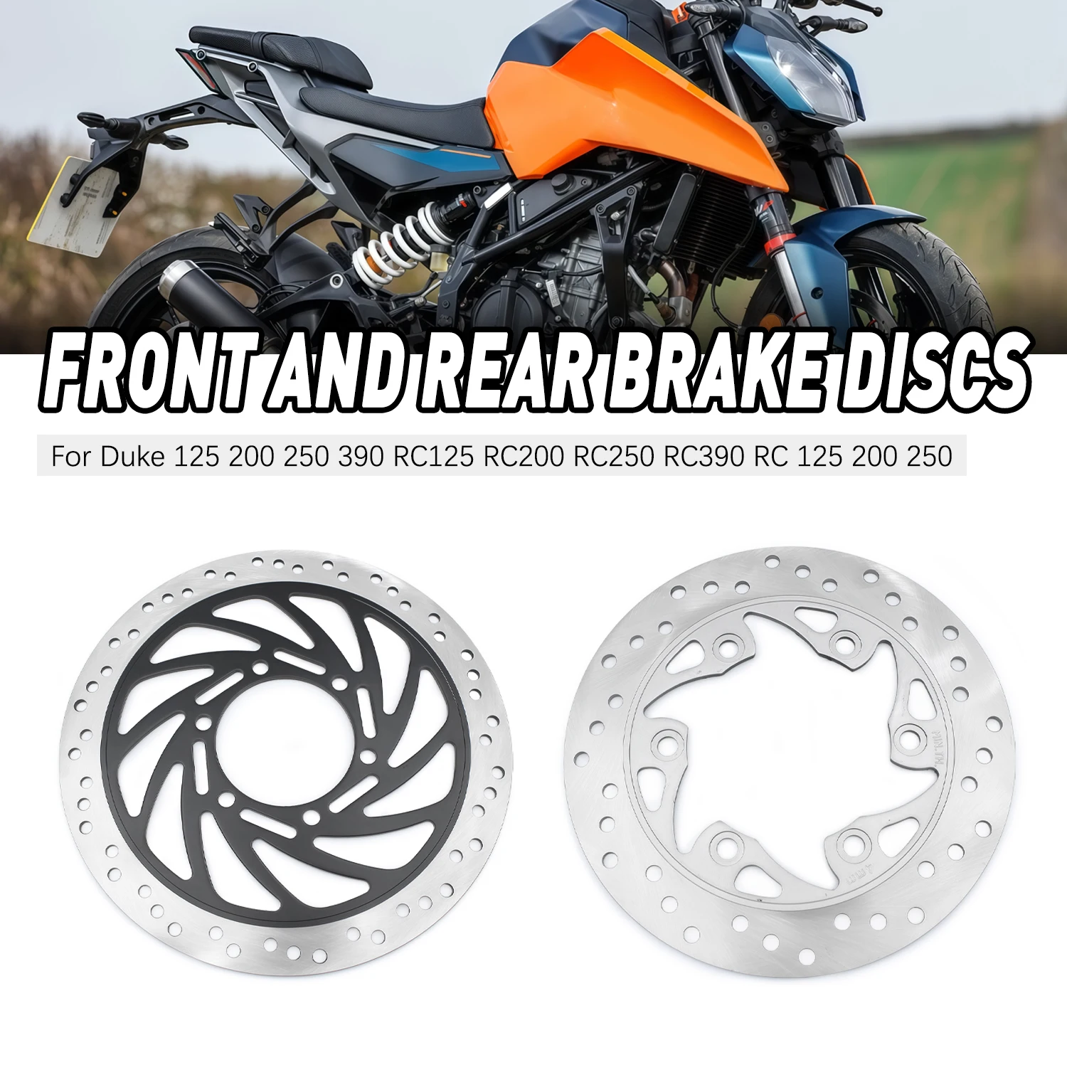 

Motorcycle Front Rear Brake Disc 230mm 300mm Brake Rotor For Duke 125 200 250 390 RC125 RC200 RC250 RC390 RC 125 200 250