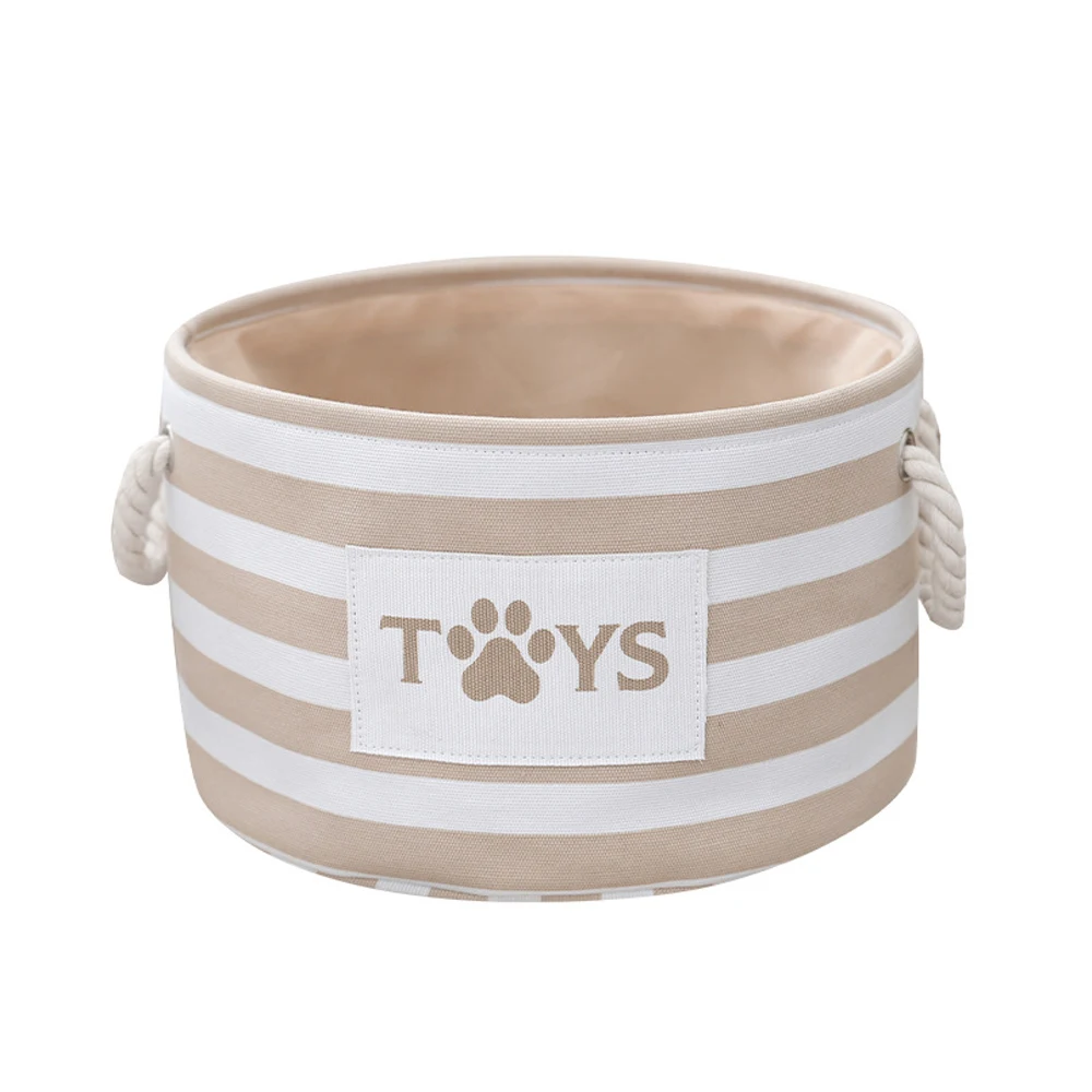 Striped Pet Storage Basket 2