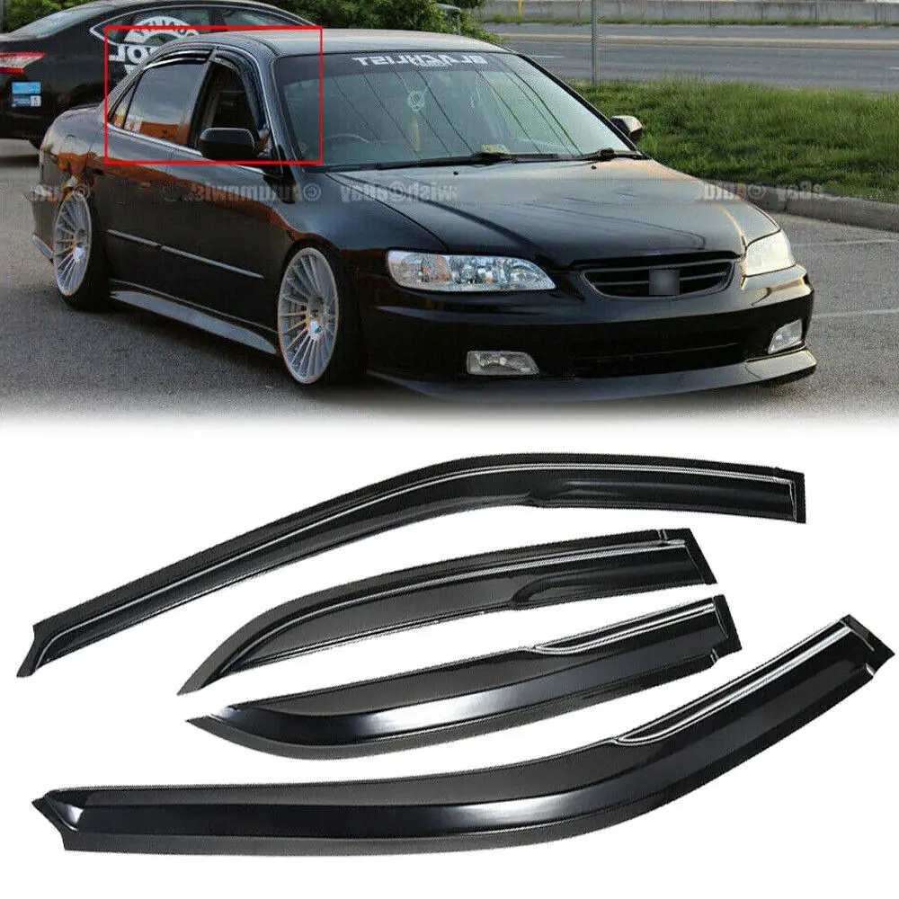 

For 1998-2002 Honda Accord Sedan JDM Window Visor Vent Sun Rain Deflector 4PCS