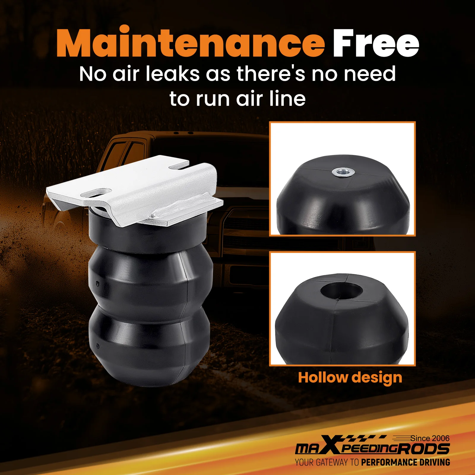 リアサスペンション強化システム（穴あけ不要）ラム3500ピックアップ4WD 2010-25年式用